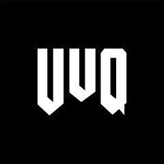 UUQ letter logo design for technology company. UUQ logo design black and white color combination. UUQ logo, UUQ vector, UUQ design, UUQ icon, UUQ alphabet. UUQ typography logo design.