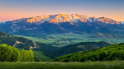 Majestic Mountain Landscapes: Serene Vistas and Natural Wonders Captured from Above