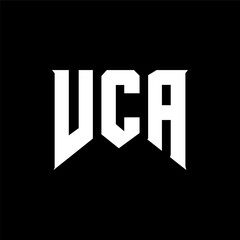 VCA letter logo design for technology company. VCA logo design black and white color combination. VCA logo, VCA vector, VCA design, VCA icon, VCA alphabet. VCA typography logo design.