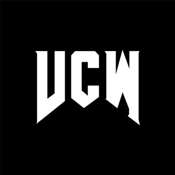 VCW letter logo design for technology company. VCW logo design black and white color combination. VCW logo, VCW vector, VCW design, VCW icon, VCW alphabet. VCW typography logo design.