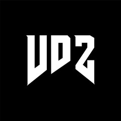 VDZ letter logo design for technology company. VDZ logo design black and white color combination. VDZ logo, VDZ vector, VDZ design, VDZ icon, VDZ alphabet. VDZ typography logo design.