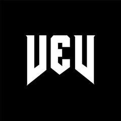 VEV letter logo design for technology company. VEV logo design black and white color combination. VEV logo, VEV vector, VEV design, VEV icon, VEV alphabet. VEV typography logo design.