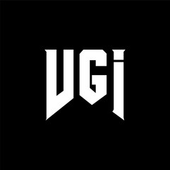 VGI letter logo design for technology company. VGI logo design black and white color combination. VGI logo, VGI vector, VGI design, VGI icon, VGI alphabet. VGI typography logo design.