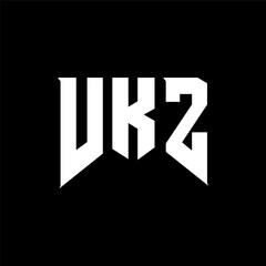 VKZ letter logo design for technology company. VKZ logo design black and white color combination. VKZ logo, VKZ vector, VKZ design, VKZ icon, VKZ alphabet. VKZ typography logo design.