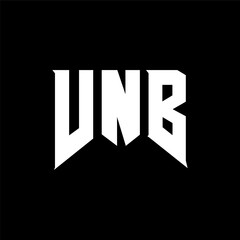 VNB letter logo design for technology company. VNB logo design black and white color combination. VNB logo, VNB vector, VNB design, VNB icon, VNB alphabet. VNB typography logo design.