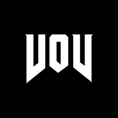 VOV letter logo design for technology company. VOV logo design black and white color combination. VOV logo, VOV vector, VOV design, VOV icon, VOV alphabet. VOV typography logo design.