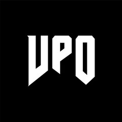 VPO letter logo design for technology company. VPO logo design black and white color combination. VPO logo, VPO vector, VPO design, VPO icon, VPO alphabet. VPO typography logo design.