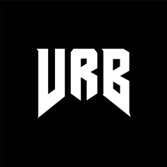 VRB letter logo design for technology company. VRB logo design black and white color combination. VRB logo, VRB vector, VRB design, VRB icon, VRB alphabet. VRB typography logo design.