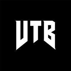 Obraz premium VTB letter logo design for technology company. VTB logo design black and white color combination. VTB logo, VTB vector, VTB design, VTB icon, VTB alphabet. VTB typography logo design.