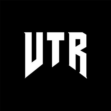 VTR letter logo design for technology company. VTR logo design black and white color combination. VTR logo, VTR vector, VTR design, VTR icon, VTR alphabet. VTR typography logo design.