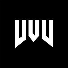 VVV letter logo design for technology company. VVV logo design black and white color combination. VVV logo, VVV vector, VVV design, VVV icon, VVV alphabet. VVV typography logo design.