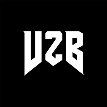 VZB letter logo design for technology company. VZB logo design black and white color combination. VZB logo, VZB vector, VZB design, VZB icon, VZB alphabet. VZB typography logo design.