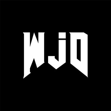 WJD letter logo design for technology company. WJD logo design black and white color combination. WJD logo, WJD vector, WJD design, WJD icon, WJD alphabet. WJD typography logo design.