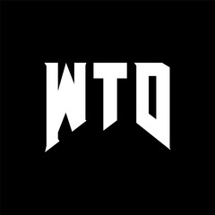 WTD letter logo design for technology company. WTD logo design black and white color combination. WTD logo, WTD vector, WTD design, WTD icon, WTD alphabet. WTD typography logo design.