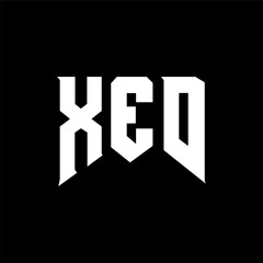 XED letter logo design for technology company. XED logo design black and white color combination. XED logo, XED vector, XED design, XED icon, XED alphabet. XED typography logo design.