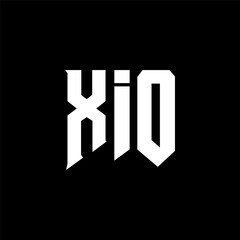 XIO letter logo design for technology company. XIO logo design black and white color combination. XIO logo, XIO vector, XIO design, XIO icon, XIO alphabet. XIO typography logo design.