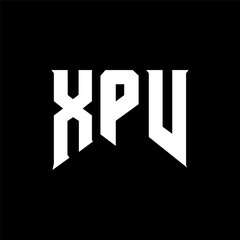 XPV letter logo design for technology company. XPV logo design black and white color combination. XPV logo, XPV vector, XPV design, XPV icon, XPV alphabet. XPV typography logo design.