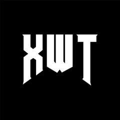 XWT letter logo design for technology company. XWT logo design black and white color combination. XWT logo, XWT vector, XWT design, XWT icon, XWT alphabet. XWT typography logo design.