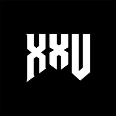 XXU letter logo design for technology company. XXU logo design black and white color combination. XXU logo, XXU vector, XXU design, XXU icon, XXU alphabet. XXU typography logo design.