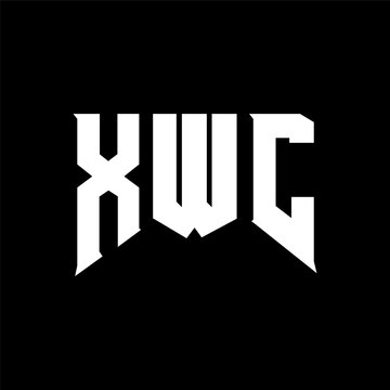 XWC letter logo design for technology company. XWC logo design black and white color combination. XWC logo, XWC vector, XWC design, XWC icon, XWC alphabet. XWC typography logo design.