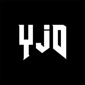 YJD letter logo design for technology company. YJD logo design black and white color combination. YJD logo, YJD vector, YJD design, YJD icon, YJD alphabet. YJD typography logo design.
