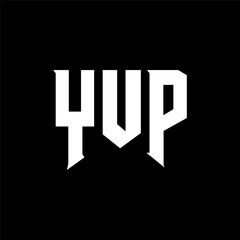 YUP letter logo design for technology company. YUP logo design black and white color combination. YUP logo, YUP vector, YUP design, YUP icon, YUP alphabet. YUP typography logo design.
