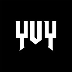 YUY letter logo design for technology company. YUY logo design black and white color combination. YUY logo, YUY vector, YUY design, YUY icon, YUY alphabet. YUY typography logo design.