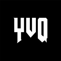 YVQ letter logo design for technology company. YVQ logo design black and white color combination. YVQ logo, YVQ vector, YVQ design, YVQ icon, YVQ alphabet. YVQ typography logo design.