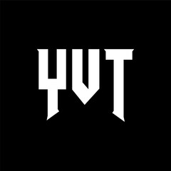 YVT letter logo design for technology company. YVT logo design black and white color combination. YVT logo, YVT vector, YVT design, YVT icon, YVT alphabet. YVT typography logo design.