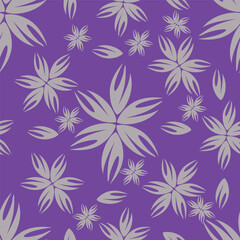 Beautiful little flower pattern on purple background. Sweet flower pattern is perfect for dress.