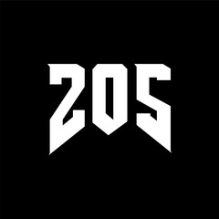 Fototapeta premium ZOS letter logo design for technology company. ZOS logo design black and white color combination. ZOS logo, ZOS vector, ZOS design, ZOS icon, ZOS alphabet. ZOS typography logo design.