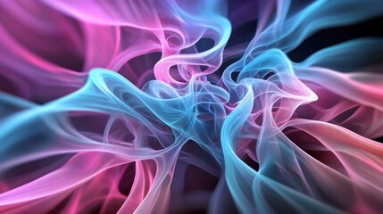 Obraz premium Abstract swirling colors, cosmic nebula, vibrant background, design element