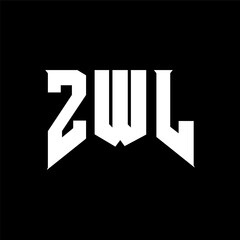 ZWL letter logo design for technology company. ZWL logo design black and white color combination. ZWL logo, ZWL vector, ZWL design, ZWL icon, ZWL alphabet. ZWL typography logo design.