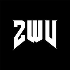 ZWV letter logo design for technology company. ZWV logo design black and white color combination. ZWV logo, ZWV vector, ZWV design, ZWV icon, ZWV alphabet. ZWV typography logo design.