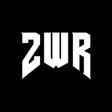 ZWR letter logo design for technology company. ZWR logo design black and white color combination. ZWR logo, ZWR vector, ZWR design, ZWR icon, ZWR alphabet. ZWR typography logo design.