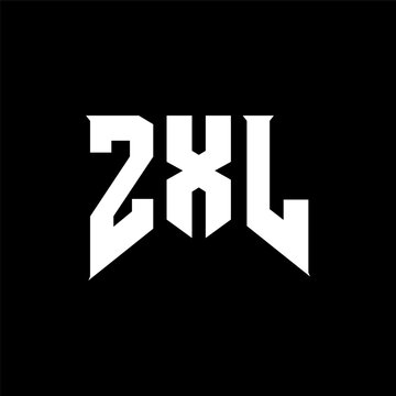 ZXL letter logo design for technology company. ZXL logo design black and white color combination. ZXL logo, ZXL vector, ZXL design, ZXL icon, ZXL alphabet. ZXL typography logo design.