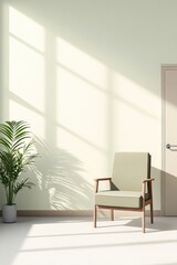 Empty chair in a guidance office symbolizing the unavailability of crisis support services with gentle hues