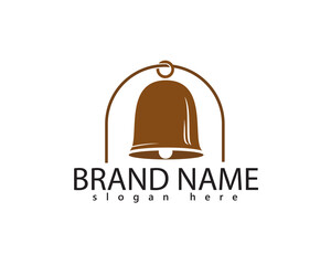 creative hanging bell logo design template