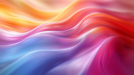 Fototapeta premium A multicolour 3D computer generated abstract swoosh background art
