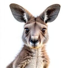 close up of a young kangaroo looking at the camera