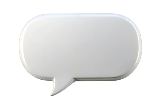3d white bubble