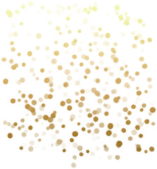 Golden Bokeh Photo Overlay Clipart, PNG