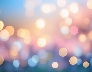 Obraz premium A soft bokeh background with gentle pastel colors, ideal for romantic or dreamy themes.