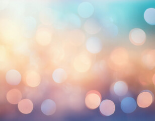 Fototapeta premium A soft bokeh background with gentle pastel colors, ideal for romantic or dreamy themes.