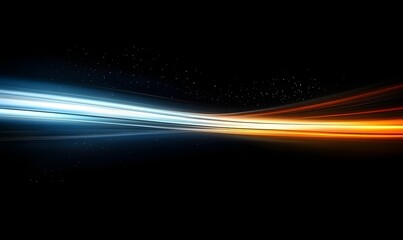 Modern abstract high-speed motion effect. Futuristic dynamic motion technology, Generative Ai