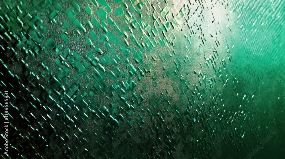Poster abstract green textured background with light.