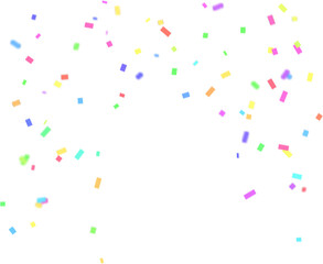 Rainbow Metallic Confetti in the air photo overlays, confetti photo effect