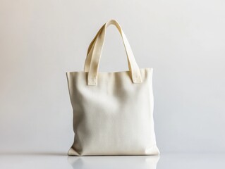a blank canvas tote bag on a white background