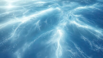 Abstract blue energy texture with glowing lines and particles.