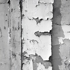 Fototapeta premium Peeling Paint Texture, Grunge Wall Background with Cracked Surface